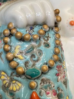 A Chinese famille rose Buddha, Xue Changsen 薛長森 mark,  Republic — 照片 6