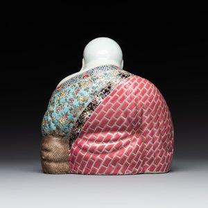 A Chinese famille rose Buddha, Xue Changsen 薛長森 mark,  Republic — 照片 3