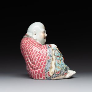 A Chinese famille rose Buddha, Xue Changsen 薛長森 mark,  Republic — 照片 4