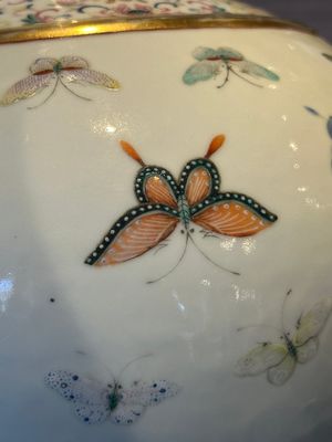 A Chinese famille rose 'butterfly' bottle vase, Guangxu mark and of the period — photo 11