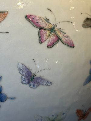 A Chinese famille rose 'butterfly' bottle vase, Guangxu mark and of the period — photo 13