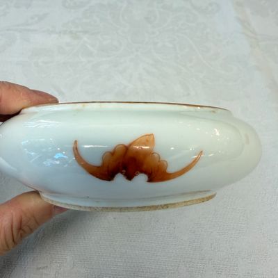 A Chinese famille rose 'Carps among Waves' brush washer — photo 5