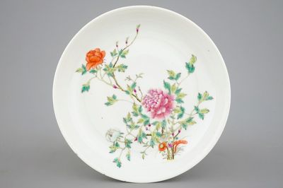 A Chinese famille rose "Chrysanthemum" plate, Guangxu mark and of the period