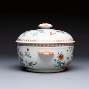 A Chinese famille rose ‘Crane in a Garden’ tureen and cover, Qianlong — photo 6