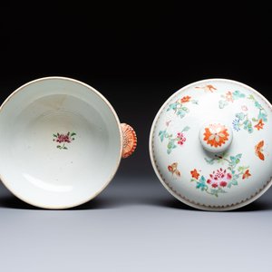 A Chinese famille rose ‘Crane in a Garden’ tureen and cover, Qianlong — photo 7