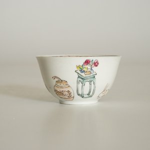 A Chinese famille rose cup and saucer with a lady and a boy, Yongzheng — 照片 14