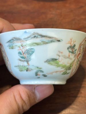 A Chinese famille rose cup and saucer with the arms of Beekman of Zeeland for the Dutch market, Yongzheng — photo 3
