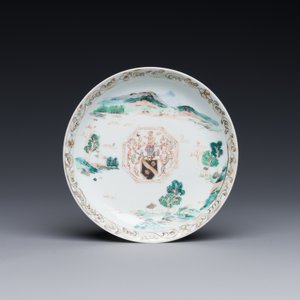 A Chinese famille rose cup and saucer with the arms of Beekman of Zeeland for the Dutch market, Yongzheng — photo 2