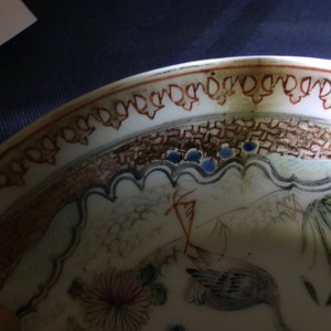 A Chinese famille rose cup and saucer with two egrets, Yongzheng — photo 15
