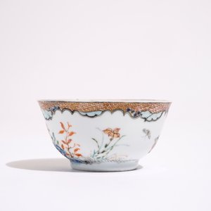 A Chinese famille rose cup and saucer with two egrets, Yongzheng — photo 7