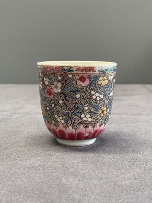 A Chinese famille rose dish, a teapot, a milk jug and a cup, Yongzheng/Qianlong — photo 18