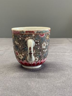 A Chinese famille rose dish, a teapot, a milk jug and a cup, Yongzheng/Qianlong — photo 20