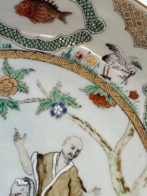 A Chinese famille rose 'Doctor's Visit' plate after Cornelis Pronk, Qianlong — photo 8