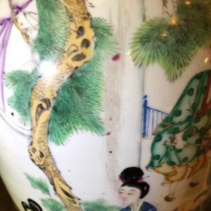 A Chinese famille rose double design vase, 19/20th C. — photo 13