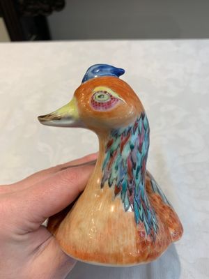 A Chinese famille rose duck-shaped tureen and cover, Qianlong — photo 9