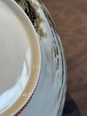 A Chinese famille rose eggshell 'landscape' bowl, signed Zou Guojun 鄒國鈞, Jing De Zhen Zhi 景德鎮制 mark, dated 1959 — photo 19