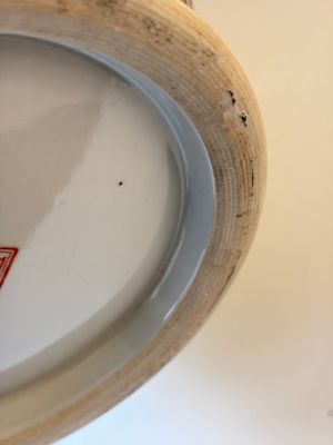 A Chinese famille rose 'Eight Immortals' dish and an 'Elegant Beauties' vase, Qianlong and Jingdezhen 景德鎮 mark, 20th C. — photo 25