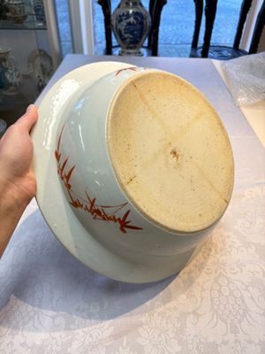 A Chinese famille rose 'Elegant Beauty' basin and a qianjiang cai 'Antiquities' dish, Guangxu mark, 19th C. — foto 20
