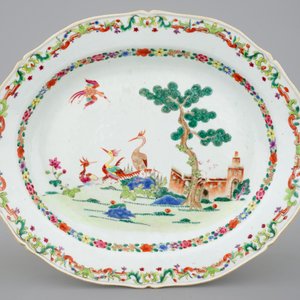 A Chinese famille rose export tureen and cover on stand, Qianlong, 18th C. — photo 8