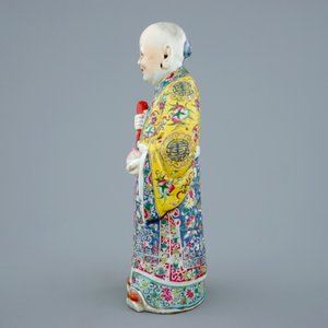 A Chinese famille rose figure of Shou Lao, 19th C. — 照片 3
