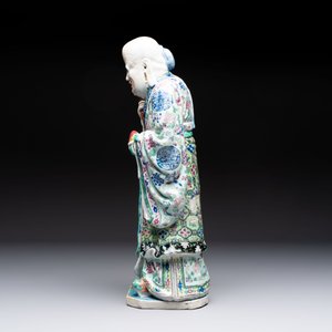 A Chinese famille rose figure of Shoulao, 19th C. — photo 3