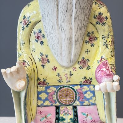 A Chinese famille rose figure of Shoulao — photo 4
