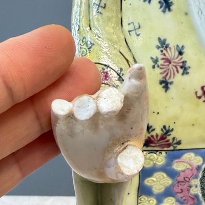 A Chinese famille rose figure of Shoulao — photo 6