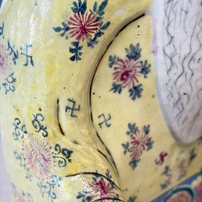 A Chinese famille rose figure of Shoulao — photo 10