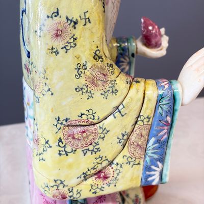 A Chinese famille rose figure of Shoulao — photo 15