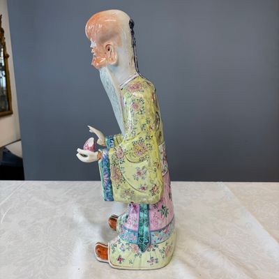 A Chinese famille rose figure of Shoulao — photo 24