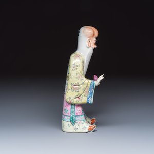 A Chinese famille rose figure of Shoulao — photo 5