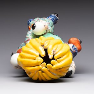A Chinese famille rose figure of three boys holding a Buddha’s hand, Republic — photo 6