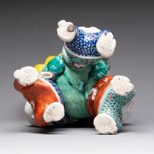 A Chinese famille rose figure of three boys holding a Buddha’s hand, Republic — photo 7