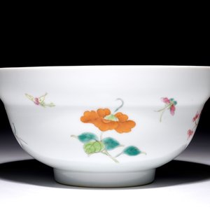 A Chinese famille rose floral bowl, Guangxu mark and prob. of the period, 19/20th C. — 照片 4