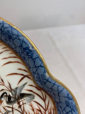 A Chinese famille rose flower-shaped '18 geese' tray, mid-19th C. — foto 5