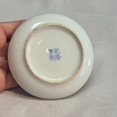 A Chinese famille rose 'Flowers and Poem' brush washer — photo 8