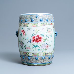 A Chinese famille rose garden seat, Qianlong — photo 1