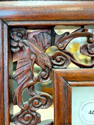 A Chinese famille rose 'gathering of sages' plaque, mounted in a wooden frame, Republic — photo 9