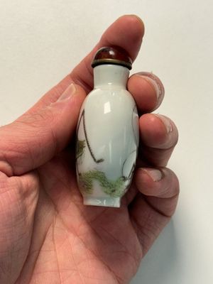 A Chinese famille rose 'grasshopper' snuff bottle, Daoguang mark and of the period — foto 2