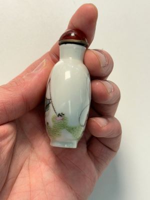A Chinese famille rose 'grasshopper' snuff bottle, Daoguang mark and of the period — foto 4