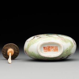 A Chinese famille rose 'grasshopper' snuff bottle, Daoguang mark and of the period — foto 6