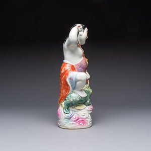 A Chinese famille rose group of Liu Hai and his three-legged toad, Wei Hongtai Zao 魏洪泰造 mark, Republic — photo 5