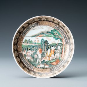 A Chinese famille rose 'harvesting' cup and saucer, Yongzheng — 照片 2
