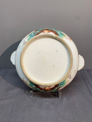 A Chinese famille rose 'heron and lotus' tureen and cover, Qianlong — photo 6