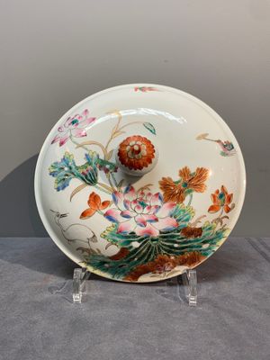 A Chinese famille rose 'heron and lotus' tureen and cover, Qianlong — photo 7