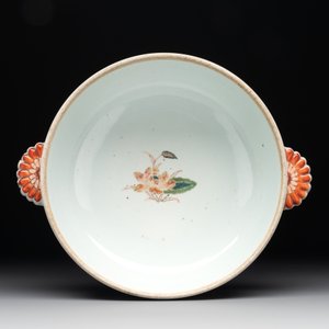 A Chinese famille rose 'heron and lotus' tureen and cover, Qianlong — photo 6
