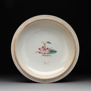 A Chinese famille rose 'heron and lotus' tureen and cover, Qianlong — photo 9
