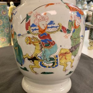 A Chinese famille rose 'horseriders' vase, Yongzheng — photo 14