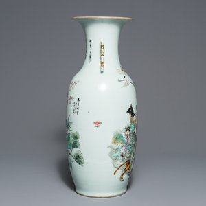 A Chinese famille rose 'Immortals' vase, 19/20th C. — photo 4