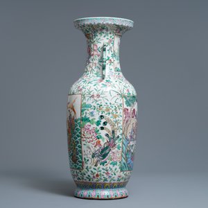 A Chinese famille rose 'immortals' vase, 19th C. — 照片 2